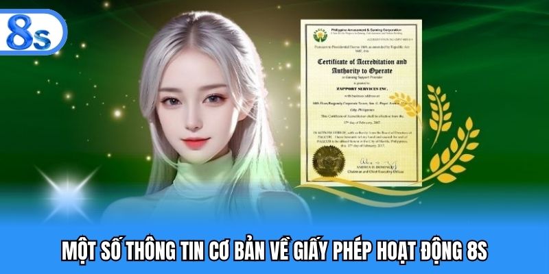 Một số thông tin cơ bản về giấy phép hoạt động 8S